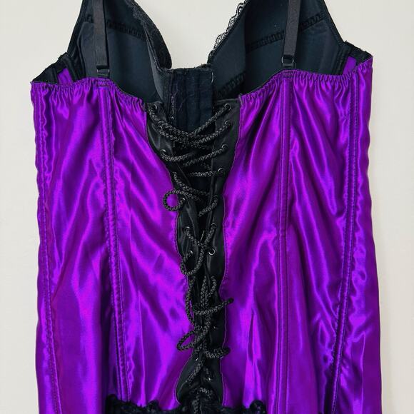 The Escante Collection Black And Purple Corset Women’s Size 1X - Picture 5 of 8